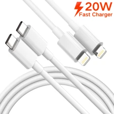 2Pack USB-C to iPhone Cable Cord Fast Charger For iPhone 14 13 12 11 Pro Max XR