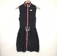 Hunter for Target Women's Zip Front Hooded Scuba Sleeveless Dress Size M Black