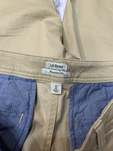 LL Bean Favorite Fit Khaki Pants 10 - Picture 5 of 9
