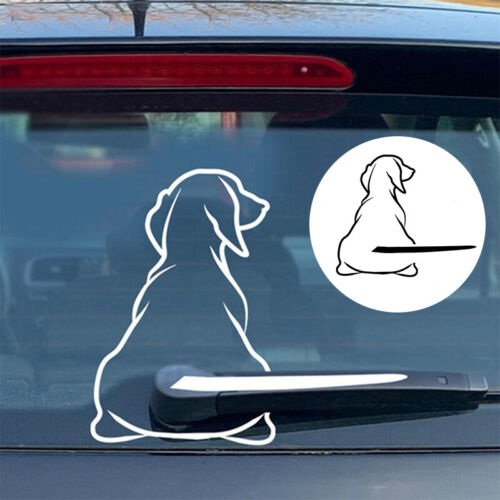 Funny Moving Tail Dog Car Sticker Window Wiper Decals Rear Windshield Sticker ♯ - Photo 1 sur 12