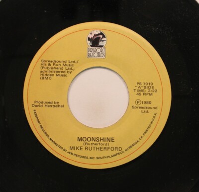 Mike Rutherford - 45 - Moonshine / Working In Line On Passport Records ...