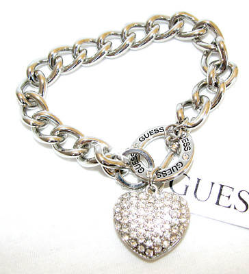Bracciale Da Donna Guess Hoops I Did It Again UBB84060-S Bangle Di Colore Argento Con Borchie | Città Oro