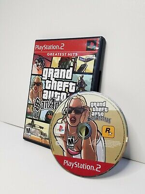 Game Grand Theft Auto: San Andreas (ps2) Chip Dvd - Game Deals - AliExpress