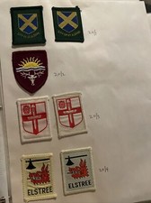 Reino Unido Boy Scouts Parche HERTS Ext 20/1-20/4 Lote de 7; City Of St Albans, Elsteree