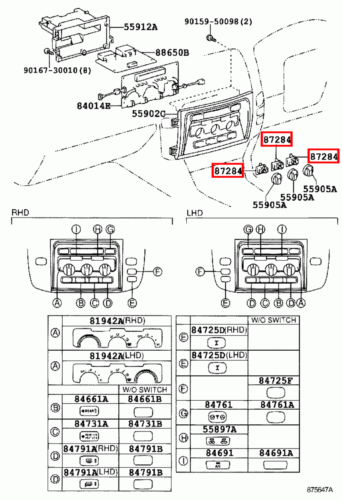 Genuine Toyota LandCruiser HDJ100 A/C Blower Speed Control Resistor Switch - Picture 10 of 10