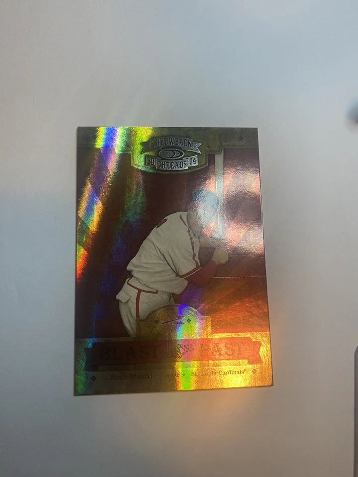 🔥 2004 Donruss Throwback Threads Spectrum /100 SP 💎 Stan Musial  ⭐️ St.Louis - Image 4 of 4