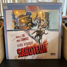 Saboteur NEW SEALED Encore Ed Laserdisc LD Alfred Hitchcock