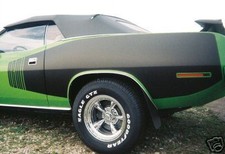 Fits 1971 Plymouth Cuda Hemi Billboard Side Stripe Kit Mopar White Fits 1971 Plymouth Cuda Hemi Billboard Side Stripe Kit Mopar White