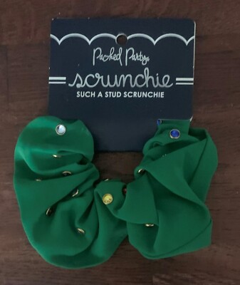 Packed Party Such a Stud Scrunchie, green