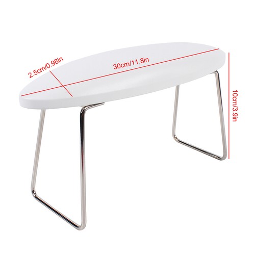 Leather Nail Art Hand Pillow Arm Rest Holder Cushion Support Manicure Tool White - Picture 2 of 10