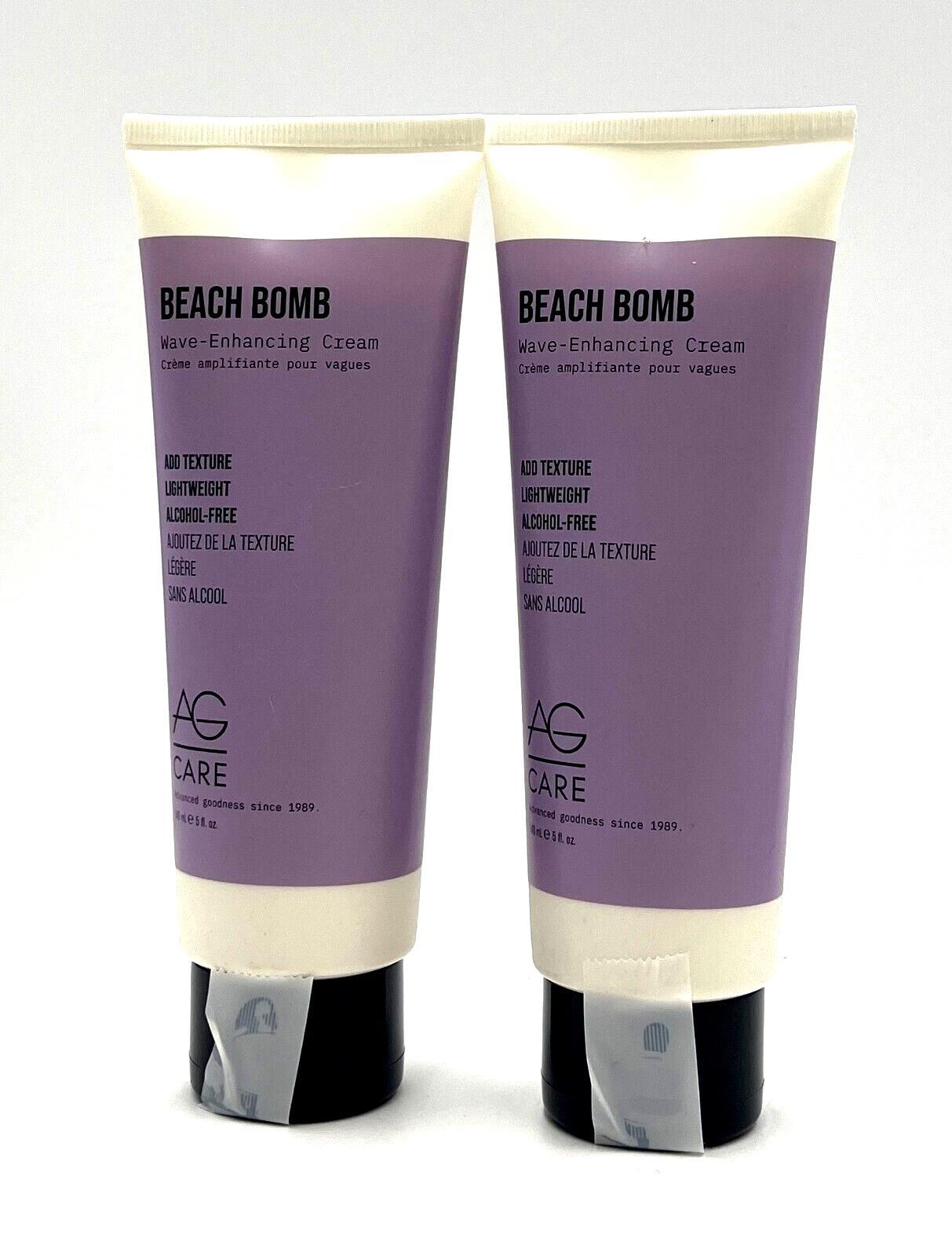 AG Care Beach Comb Wave-Enhancing Cream 5 oz 2-Pack for Effortless Beachy Waves