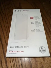 Zagg Invisible Shield Glass Anti-Glare Screen Protector for iPhone 6.7” Pro New