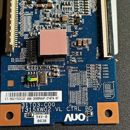 KARTE T-CON BOARD 31T03-C0 T315XW02 VL CTRL BD FÜR HOHE H32LX700D ODER ANDERE - Bild 2 von 2
