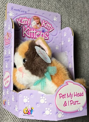 Peluche interactive vintage DSI Tyco Kitty Kitty chaton