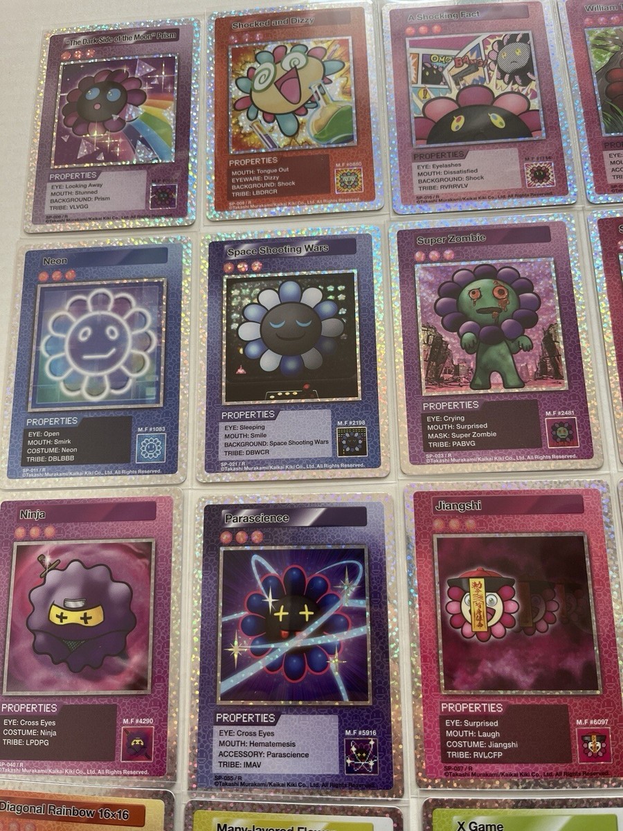 108 Flowers Rare 25 Complete Lot Trading Cards Takashi Murakami