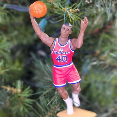 Calbert Cheaney Washington Bullets NBA Basketball Xmas Ornament Tree vtg Jersey