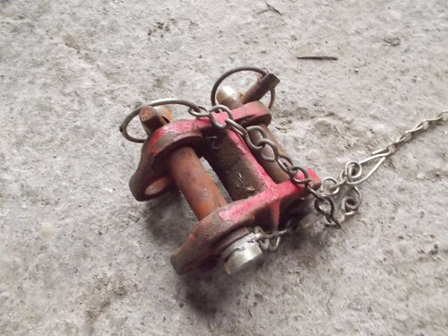 Ford 8N tractor ORIGINAL 3pt hitch center top link anchor holder bracket pins &c - Picture 3 of 5
