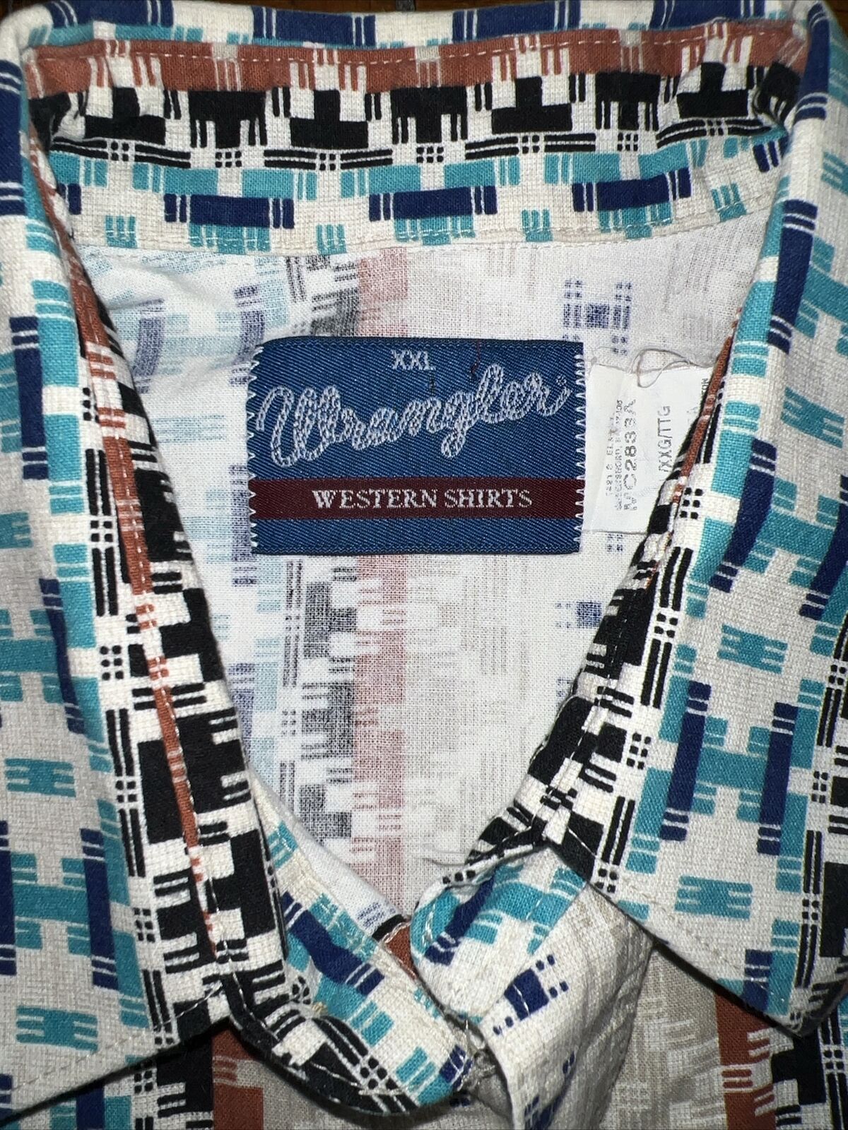 Vintage Wrangler Shirt Mens XXL Pearl Snap Wester… - image 2