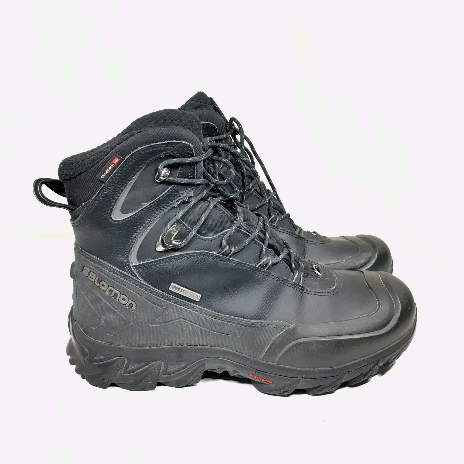 Stivali Salomon Anka Clima Shield impermeabili escursionismo neve neri uomo taglia 11