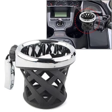 Moto Handlebar Cup Holder Drink W/ Mesh Basket Mount Universal Fit Harley US