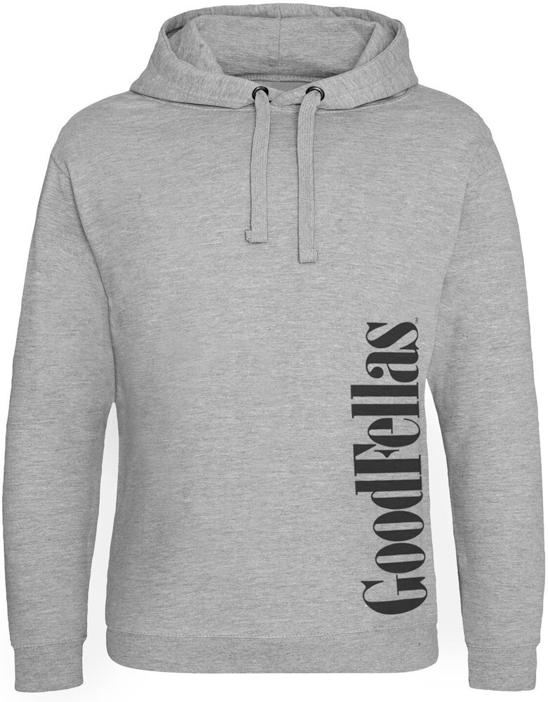 Толстовка с капюшоном Goodfellas Epic с вертикальным логотипом Вересково-серая 12890₽