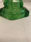 Green Glass Kerosene Lamp with Eagle Bunner — photo 7