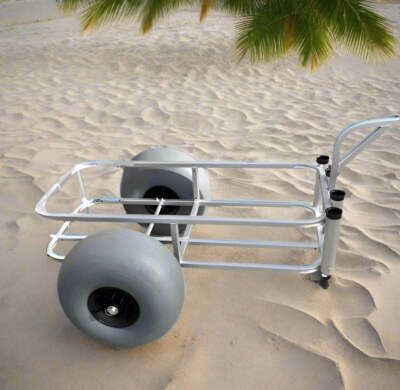 aluminum fishing cart accessories Angler's Fish-n-Mate Cart Grey Tire 686-XL