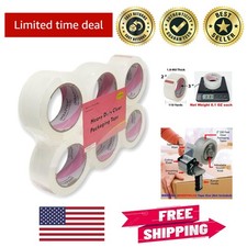 Professional 6 Rolls x 110 Yards Clear Packing Tape Essential for Shipping
