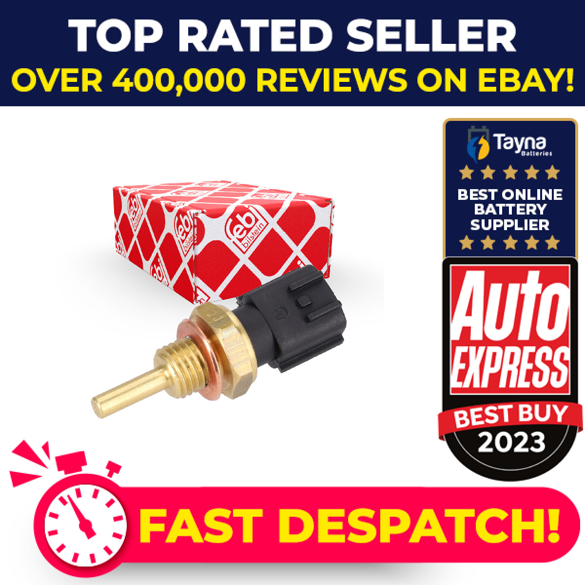 Coolant Temperature Sensor fits INFINITI Q50 3.0 3.5 2013 on Sender Transmitter