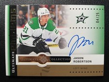 24-25 Ultimate Hockey Ultimate Emblems Gold Auto UE-JR Jason Robertson #/25 SP
