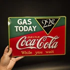 15" Coca-Cola Metal Vintage Style Gas Station Advertising Sign