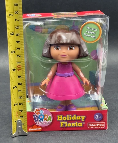 Dora La Exploradora Fiesta de Vacaciones Figura Muñeca Fisher Price 5” - DE COLECCIÓN 2006 NUEVO - Imagen 4 de 4