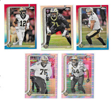 Chris Olave Hill Banks Fuaga Jordan 2025 Topps Chrome Saints Refractor Lot