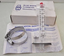 Blue White F-300 Flowmeter 20- 70 GPM 1.25" IPS