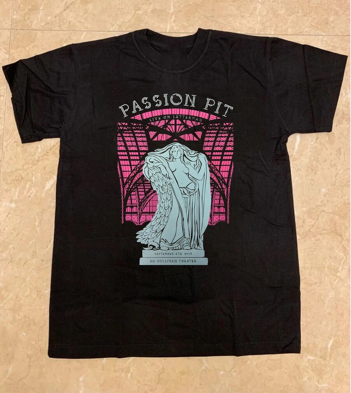 Retro Passion Pit Black Cotton Unisex All size S-5XL Shirt  BL1556