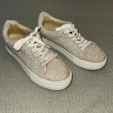 Betsey Johnson Women's SB Sidny Sneaker Shoes With Pearls Size 7.5 M