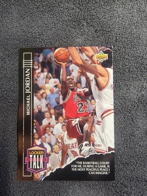 1993-94 Upper Deck Locker Talk #LT1 Michael Jordan HOF *WNYHobby*