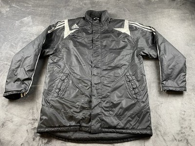 Vintage Adidas Jacke Gr. Xl Schwarz Tiro Stadium Manager Bench Puffer 2006