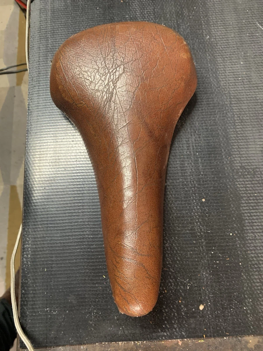 Selle Vélo Vintage Persons Permaco 108 – Bleue – Rails Acier – Fabriquée Aux USA