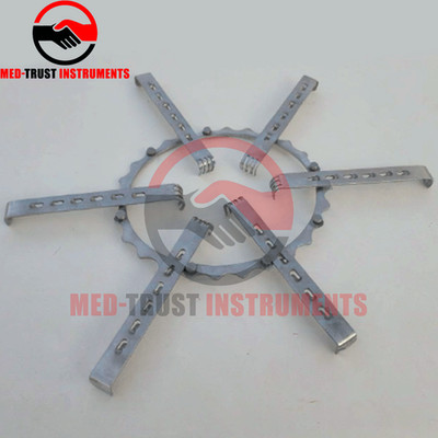 Turner WarWick Ring Retractor With Blades Set of 7 Urethroplasty