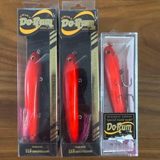 Fishing Lure New Rare Megabass Drum 120 Viper Red VR Set of 3
