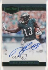 2018 Panini Plates & Patches Playmakers Green 17/20 Nelson Agholor Auto 5w7