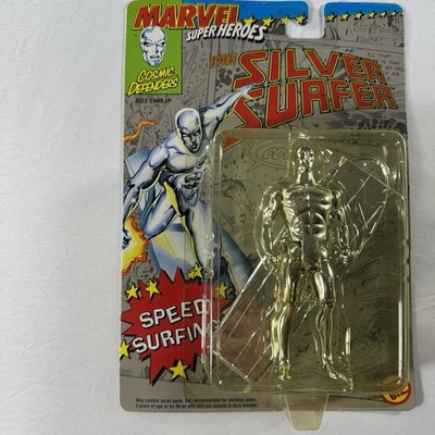 Vintage Silver Surfer Action Figure 1990 Toy Biz - Marvel Fantastic Four