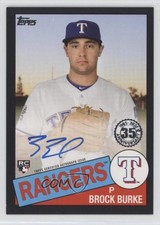 2020 Topps 1985 Topps Baseball Auto Black 194/199 Brock Burke #85A-BBE Auto 1l5