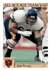 1992 Upper Deck Stan Thomas #39 Chicago Bears