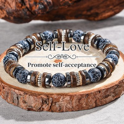 Natural Gemstone Balance Protection Bracelet, Spiritual Crystal Bead Bracelet, B