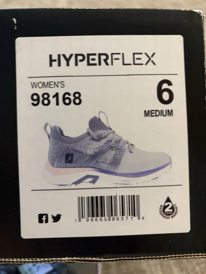 Zapatos de golf FootJoy Hyperflex para mujer talla 6. 98168. Nuevo en caja Foto 2 de 2