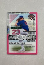2024 Panini Prospect Edition - Grant Taylor #56 Pink Velocity Prizm /79 (RC)