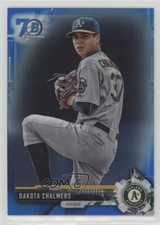 2017 Bowman Chrome Prospects Blue Refractor 70th Anniversary Dakota Chalmers 0f8