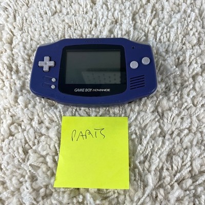 Nintendo Gameboy Advance GBA Indigo Purple Handheld Console System AGB-001 PARTS